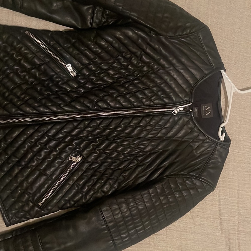 Armani Exchange Leather Jacket . 100% Authentic .… - image 6